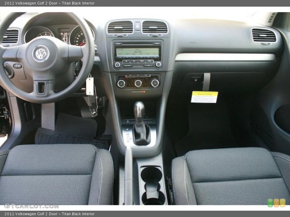 Titan Black Interior Dashboard for the 2011 Volkswagen Golf 2 Door #42089251