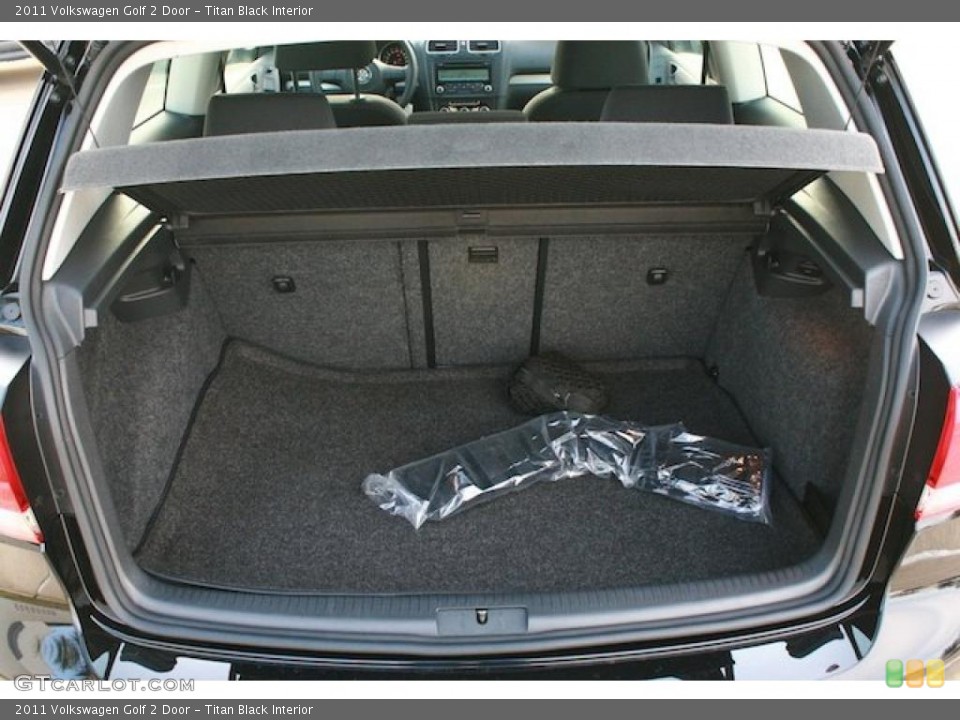 Titan Black Interior Trunk for the 2011 Volkswagen Golf 2 Door #42089335