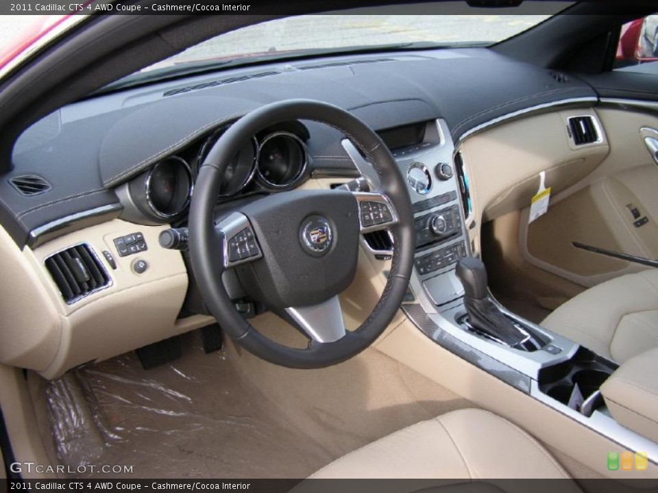 Cashmere/Cocoa Interior Prime Interior for the 2011 Cadillac CTS 4 AWD Coupe #42092855