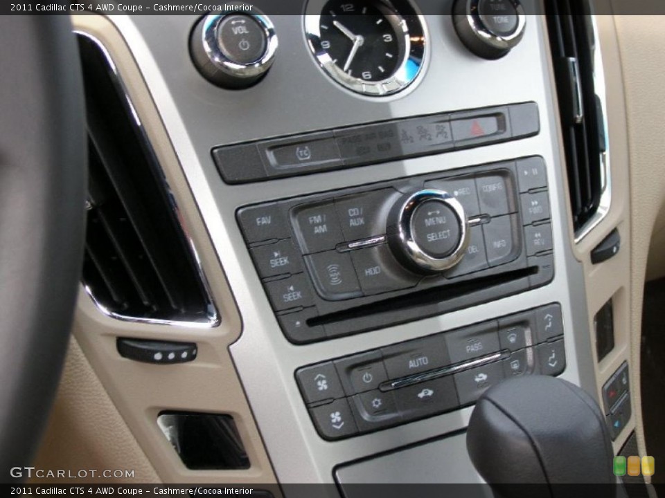 Cashmere/Cocoa Interior Controls for the 2011 Cadillac CTS 4 AWD Coupe #42092869