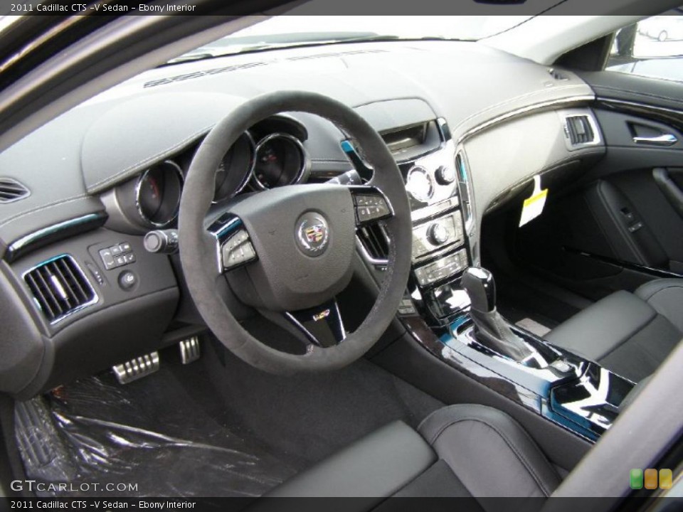 Ebony Interior Prime Interior for the 2011 Cadillac CTS -V Sedan #42093227