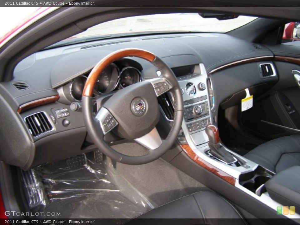 Ebony Interior Prime Interior for the 2011 Cadillac CTS 4 AWD Coupe #42093751