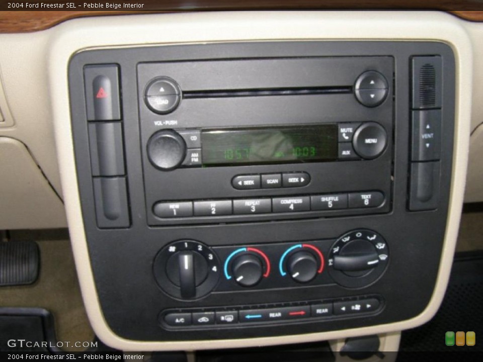 Pebble Beige Interior Controls for the 2004 Ford Freestar SEL #42094523
