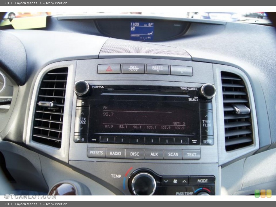Ivory Interior Controls for the 2010 Toyota Venza I4 #42097524