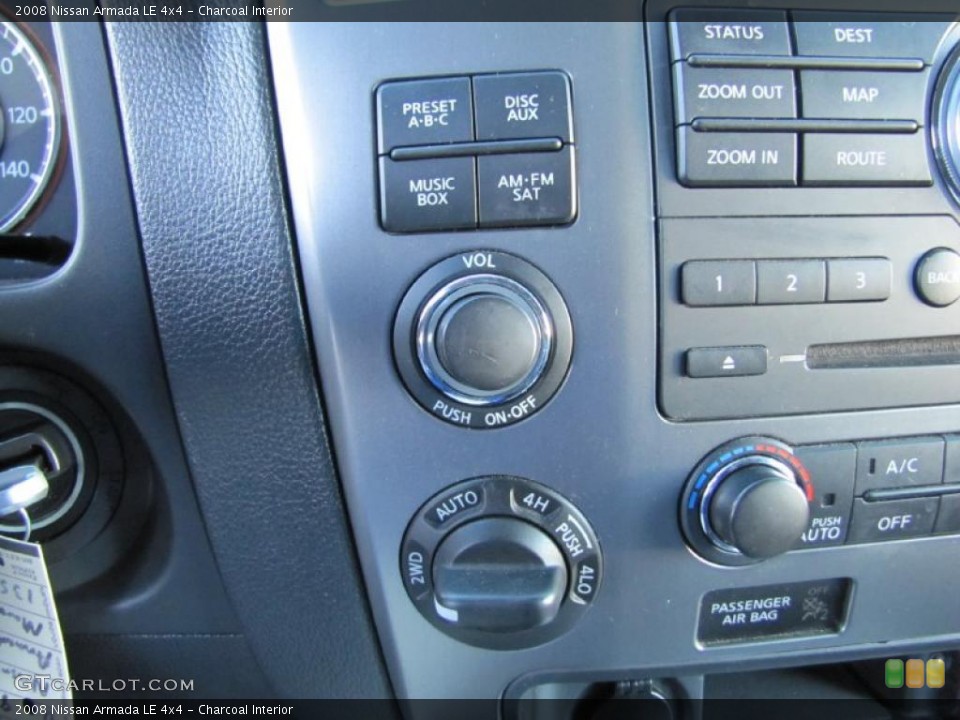 Charcoal Interior Controls for the 2008 Nissan Armada LE 4x4 #42098236