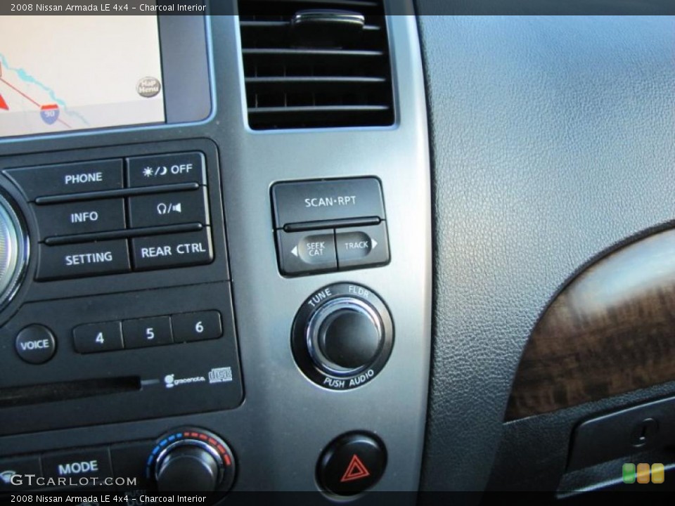 Charcoal Interior Controls for the 2008 Nissan Armada LE 4x4 #42098248