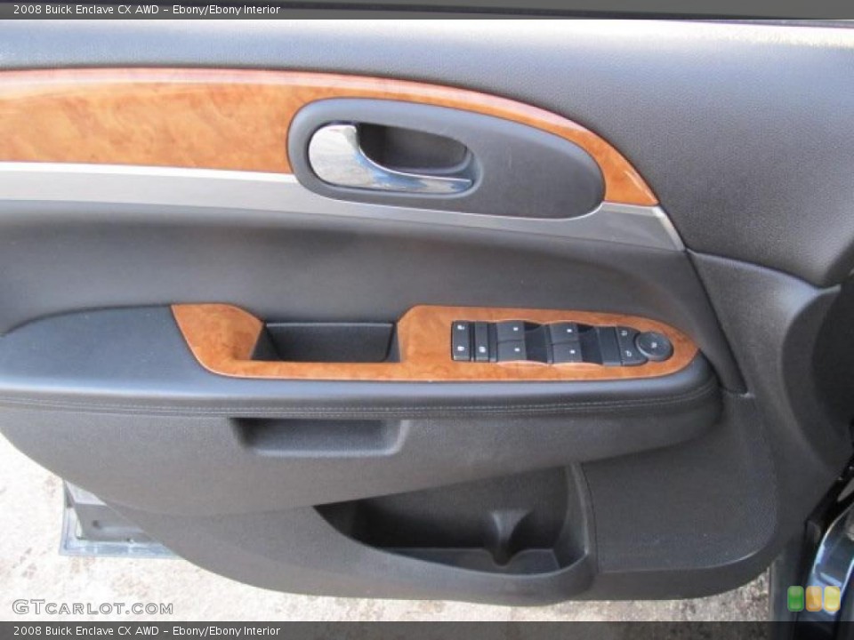 Ebony/Ebony Interior Door Panel for the 2008 Buick Enclave CX AWD #42101541