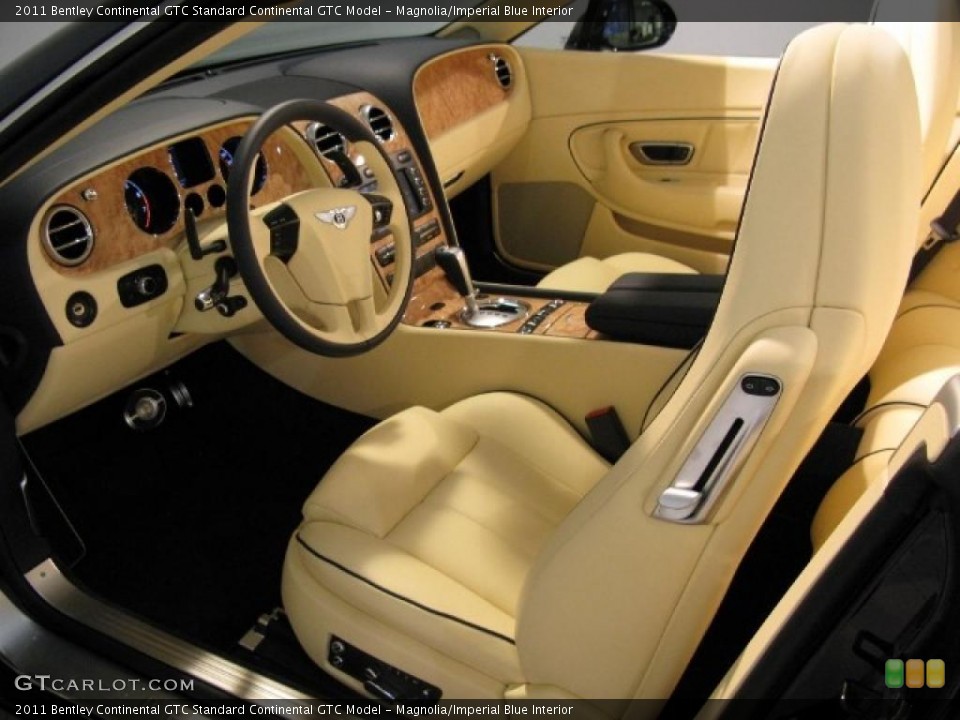 Magnolia/Imperial Blue Interior Photo for the 2011 Bentley Continental GTC  #42102093