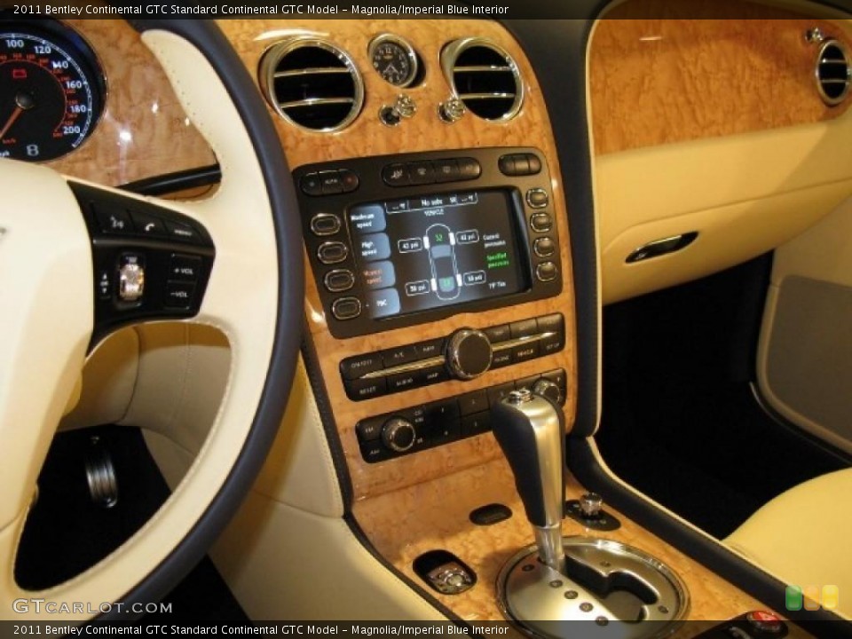 Magnolia/Imperial Blue Interior Controls for the 2011 Bentley Continental GTC  #42102181