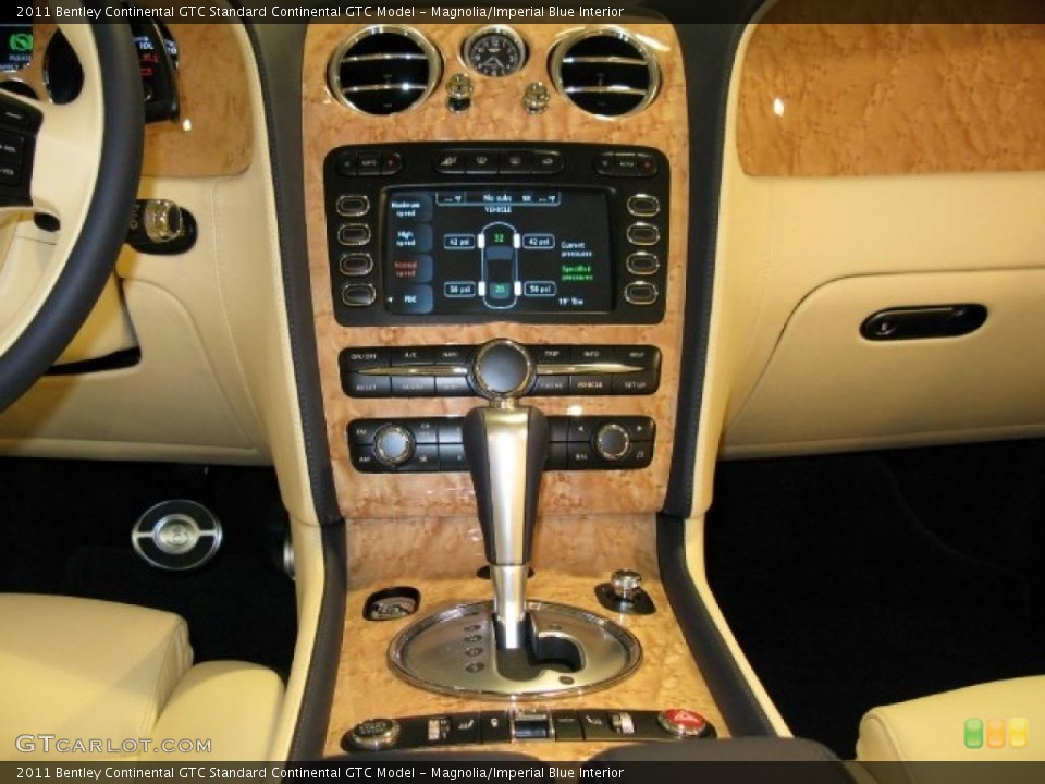 Magnolia/Imperial Blue Interior Controls for the 2011 Bentley Continental GTC  #42102217