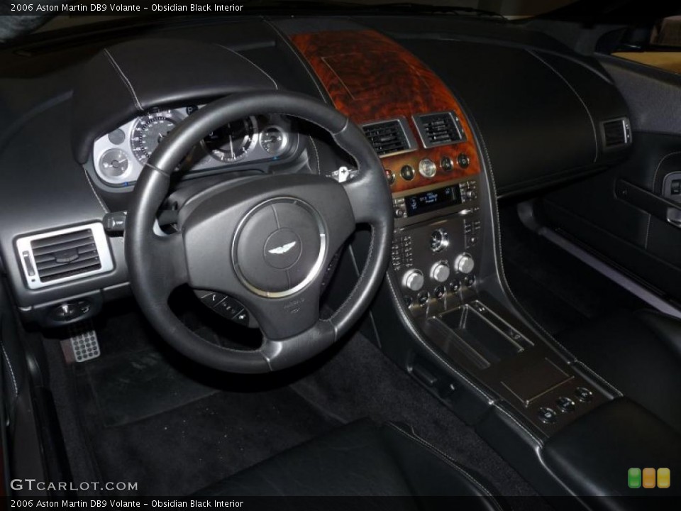 Obsidian Black Interior Prime Interior for the 2006 Aston Martin DB9 Volante #42104601
