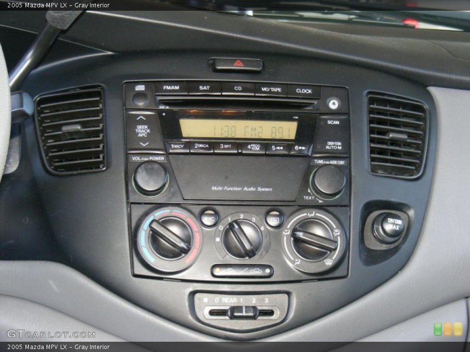 Gray Interior Controls for the 2005 Mazda MPV LX #42104693