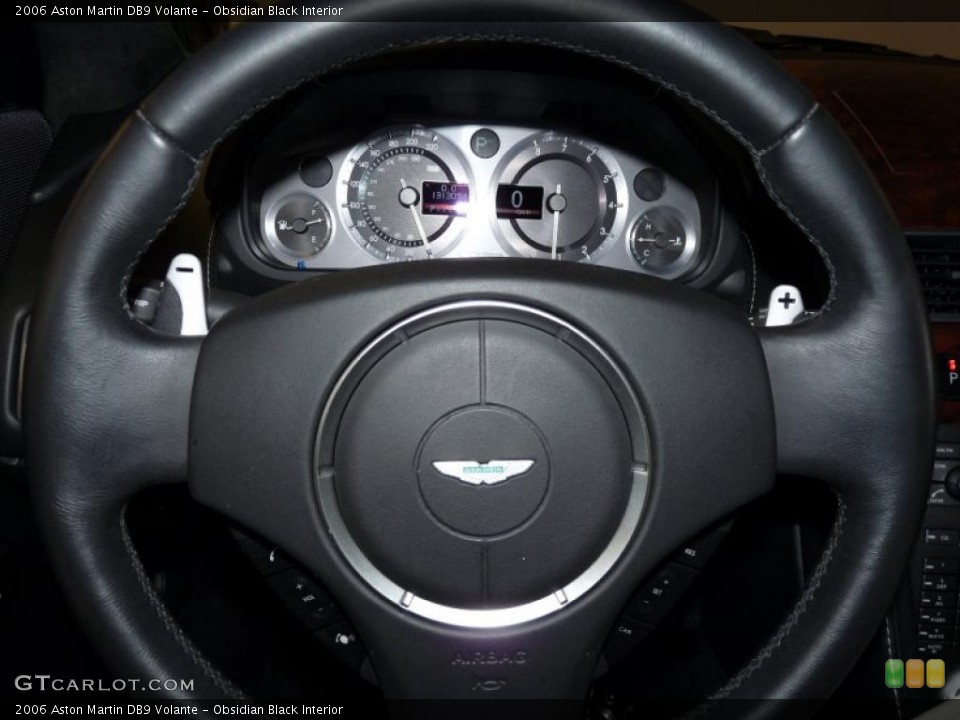 Obsidian Black Interior Steering Wheel for the 2006 Aston Martin DB9 Volante #42104769
