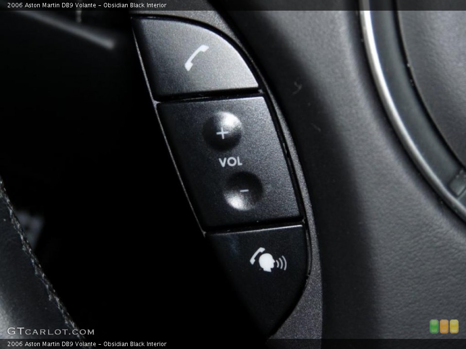 Obsidian Black Interior Controls for the 2006 Aston Martin DB9 Volante #42104785