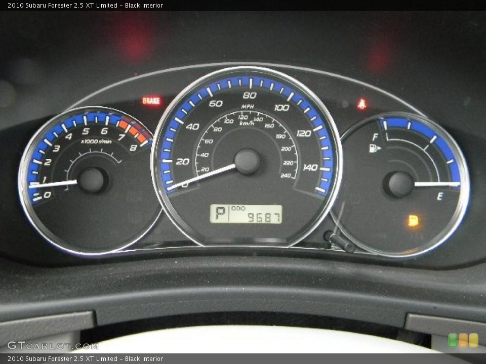 Black Interior Gauges for the 2010 Subaru Forester 2.5 XT Limited #42105741