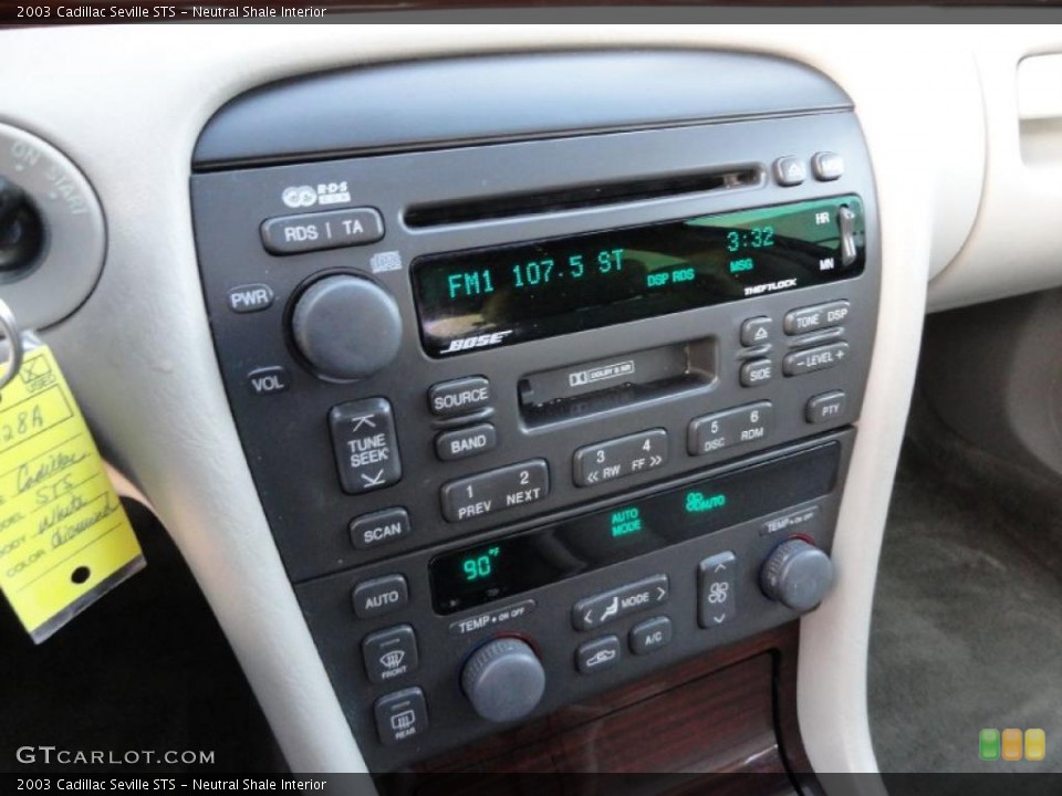 Neutral Shale Interior Controls for the 2003 Cadillac Seville STS #42107989