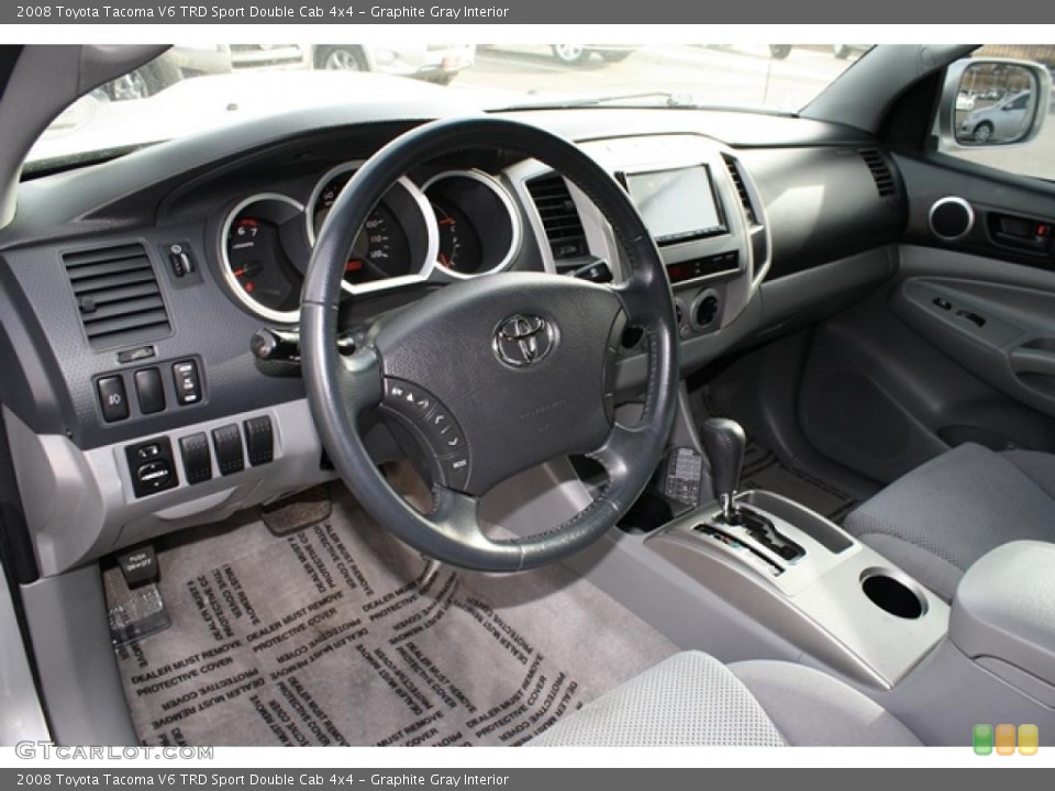 Graphite Gray Interior Prime Interior for the 2008 Toyota Tacoma V6 TRD Sport Double Cab 4x4 #42110201
