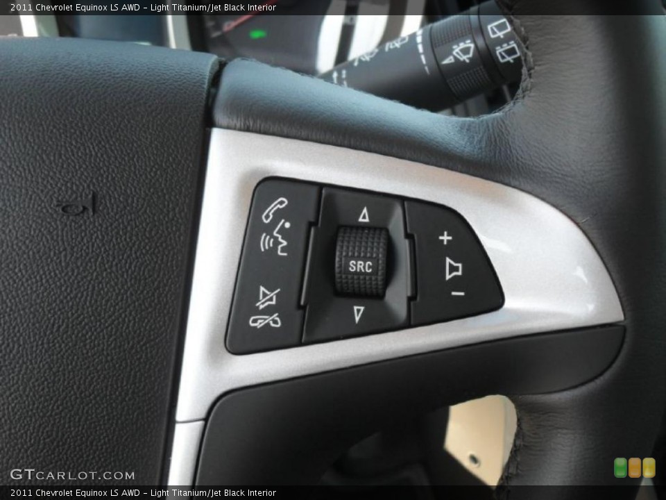 Light Titanium/Jet Black Interior Controls for the 2011 Chevrolet Equinox LS AWD #42111413