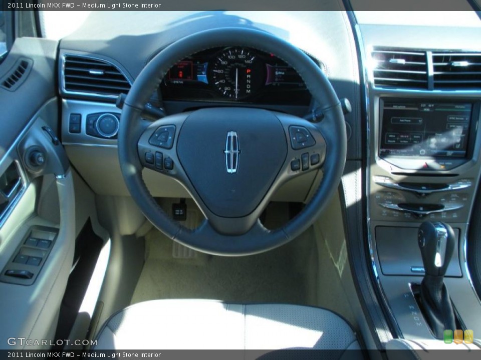 Medium Light Stone Interior Steering Wheel for the 2011 Lincoln MKX FWD #42112283