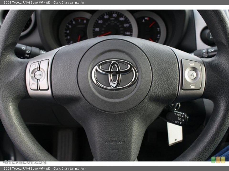 Dark Charcoal Interior Steering Wheel for the 2008 Toyota RAV4 Sport V6 4WD #42112873