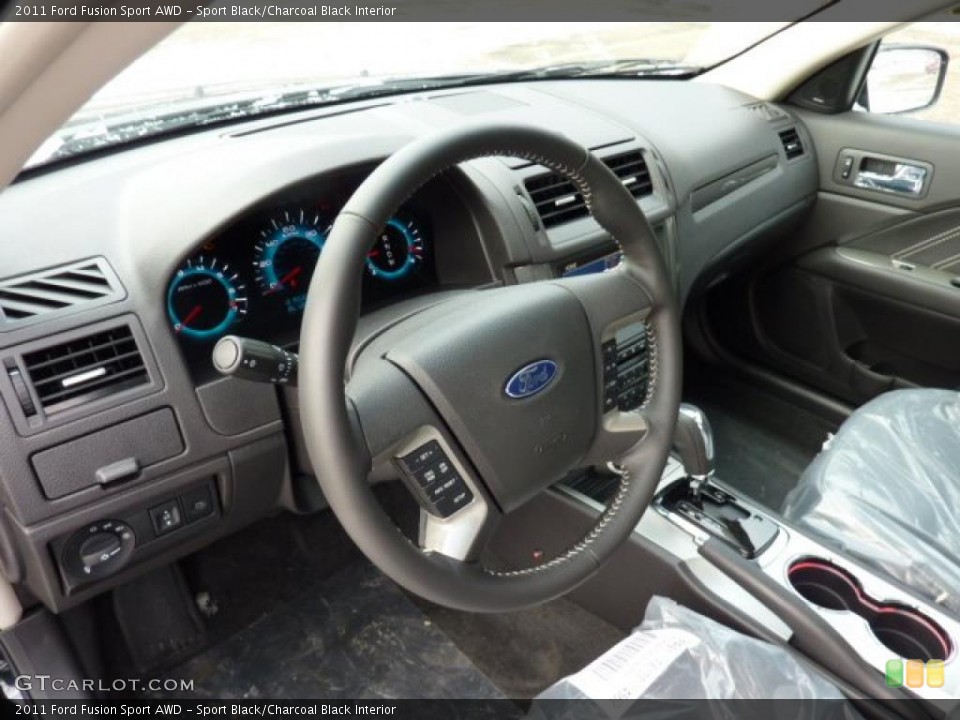 Sport Black/Charcoal Black Interior Photo for the 2011 Ford Fusion Sport AWD #42114301