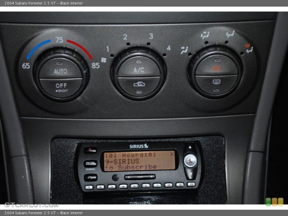 Black Interior Controls for the 2004 Subaru Forester 2.5 XT #42117489