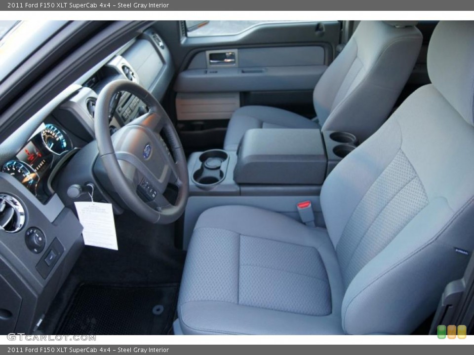 Steel Gray Interior Photo for the 2011 Ford F150 XLT SuperCab 4x4 #42120010