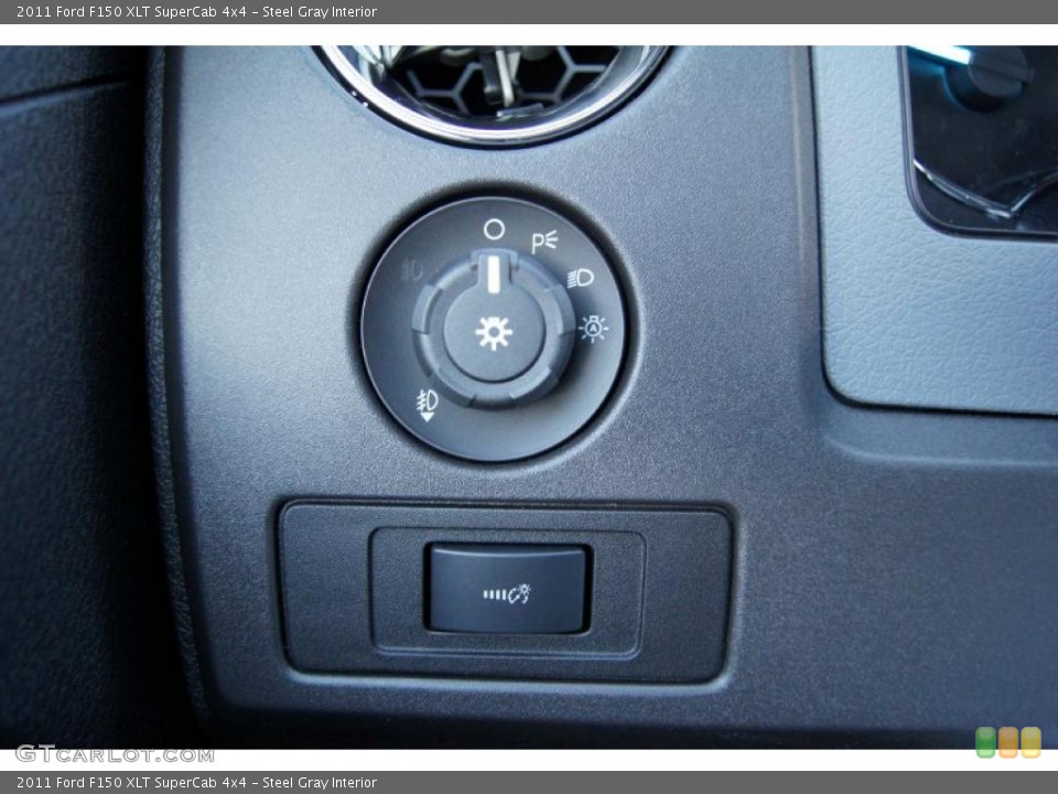 Steel Gray Interior Controls for the 2011 Ford F150 XLT SuperCab 4x4 #42120098