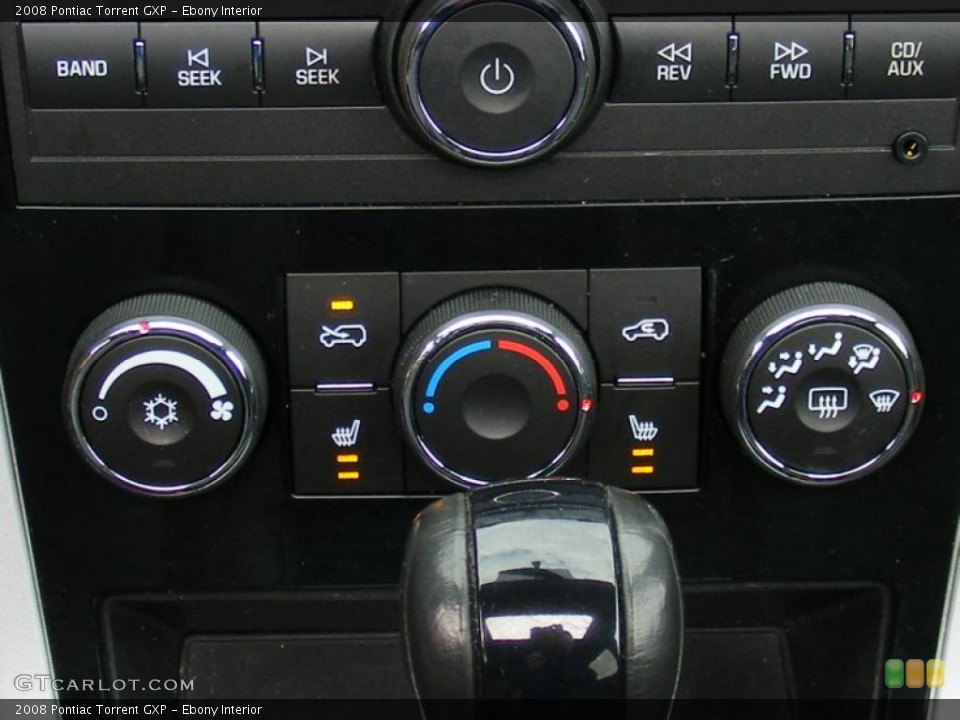 Ebony Interior Controls for the 2008 Pontiac Torrent GXP #42121866