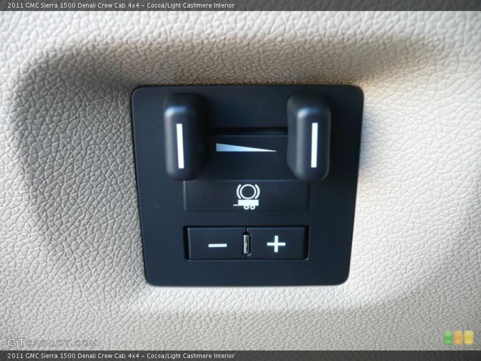 Cocoa/Light Cashmere Interior Controls for the 2011 GMC Sierra 1500 Denali Crew Cab 4x4 #42122042