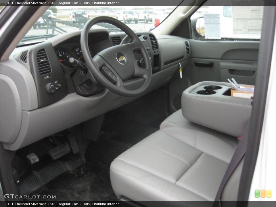 Dark Titanium Interior Prime Interior for the 2011 Chevrolet Silverado 1500 Regular Cab #42122454