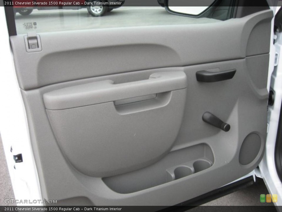 Dark Titanium Interior Door Panel for the 2011 Chevrolet Silverado 1500 Regular Cab #42122462