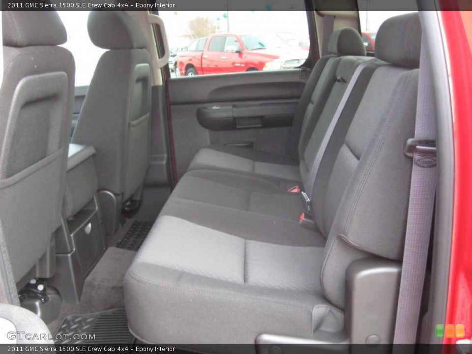 Ebony Interior Photo for the 2011 GMC Sierra 1500 SLE Crew Cab 4x4 #42123626