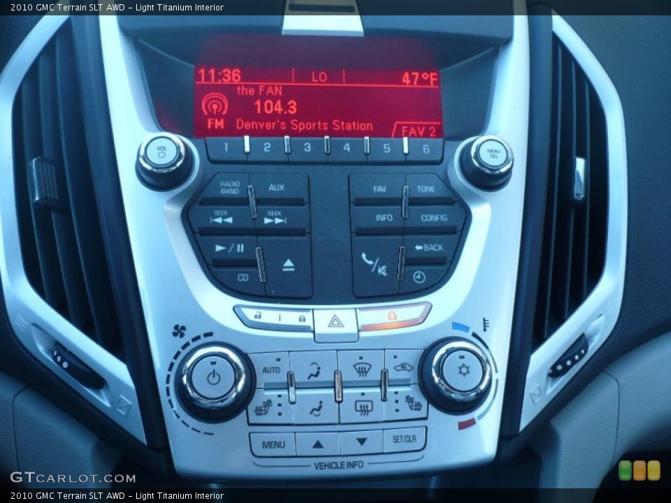 Light Titanium Interior Controls for the 2010 GMC Terrain SLT AWD #42123730