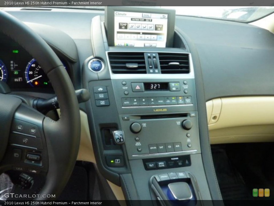 Parchment Interior Navigation for the 2010 Lexus HS 250h Hybrid Premium #42124454