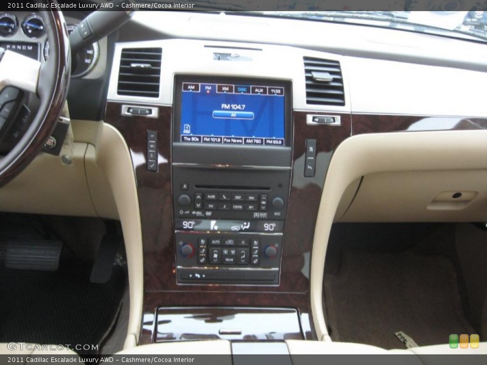 Cashmere/Cocoa Interior Controls for the 2011 Cadillac Escalade Luxury AWD #42125042