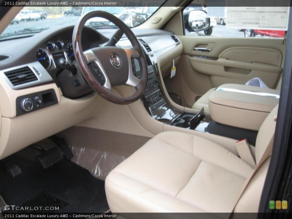 Cashmere/Cocoa Interior Prime Interior for the 2011 Cadillac Escalade Luxury AWD #42125054