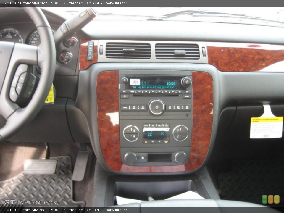 Ebony Interior Controls for the 2011 Chevrolet Silverado 1500 LTZ Extended Cab 4x4 #42125442