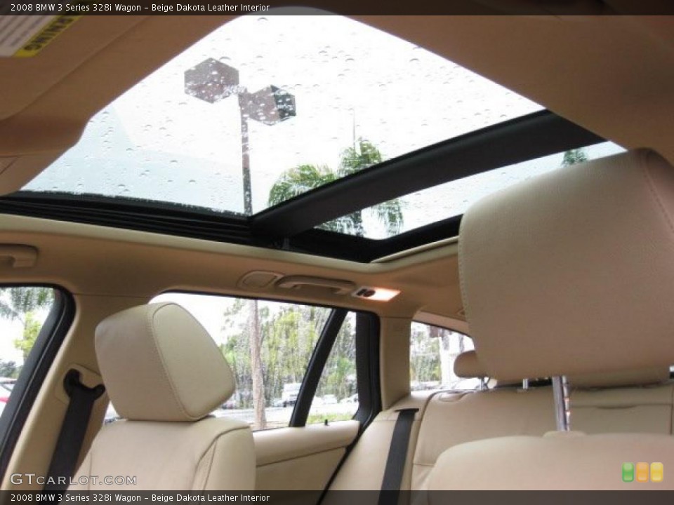 Beige Dakota Leather Interior Sunroof for the 2008 BMW 3 Series 328i Wagon #42126102