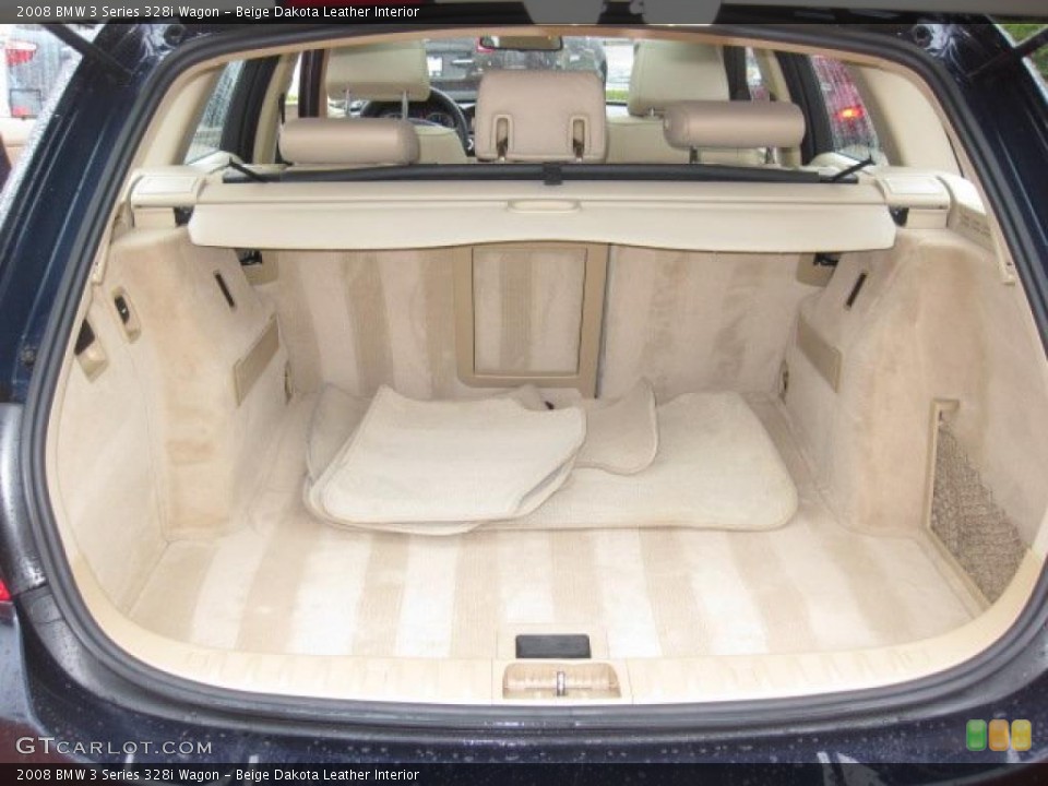 Beige Dakota Leather Interior Trunk for the 2008 BMW 3 Series 328i Wagon #42126138