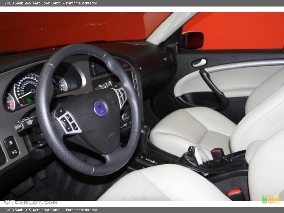 Parchment Interior Photo for the 2008 Saab 9-5 Aero SportCombi #42128538