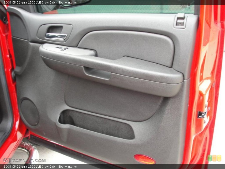 Ebony Interior Door Panel for the 2008 GMC Sierra 1500 SLE Crew Cab #42129282