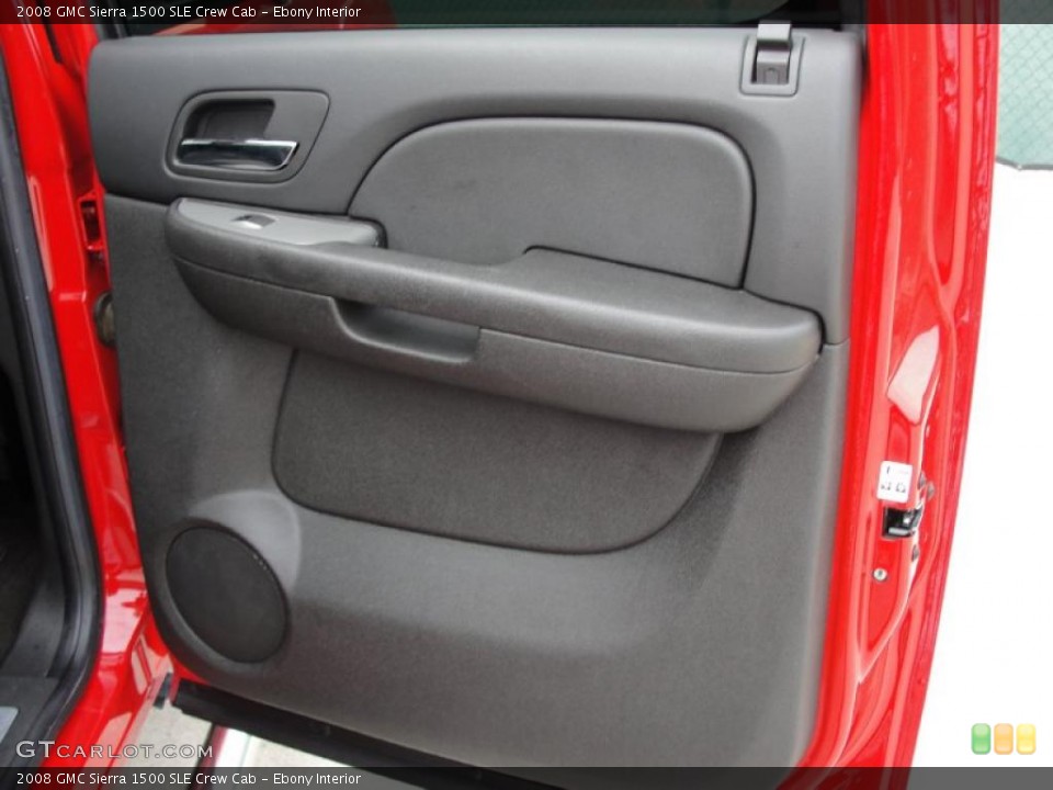 Ebony Interior Door Panel for the 2008 GMC Sierra 1500 SLE Crew Cab #42129306
