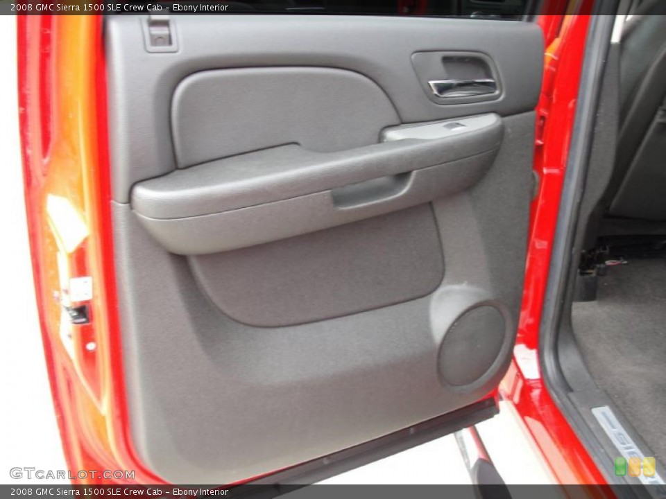 Ebony Interior Door Panel for the 2008 GMC Sierra 1500 SLE Crew Cab #42129322
