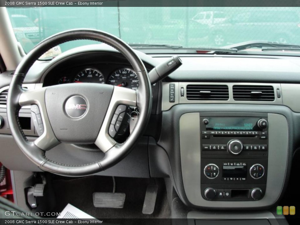 Ebony Interior Dashboard for the 2008 GMC Sierra 1500 SLE Crew Cab #42129378