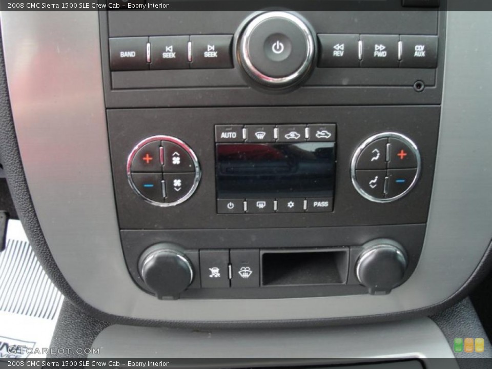 Ebony Interior Controls for the 2008 GMC Sierra 1500 SLE Crew Cab #42129394