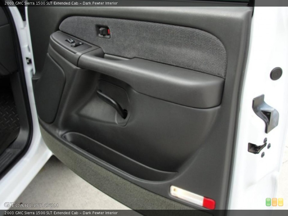 Dark Pewter Interior Door Panel for the 2003 GMC Sierra 1500 SLT Extended Cab #42129647