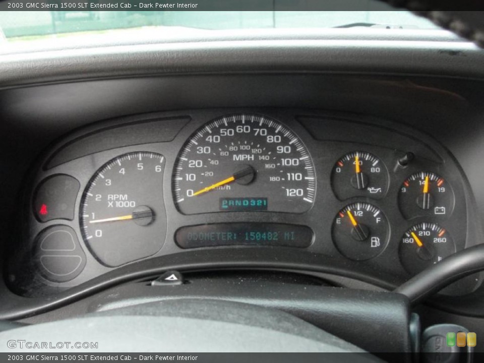 Dark Pewter Interior Gauges for the 2003 GMC Sierra 1500 SLT Extended Cab #42129779