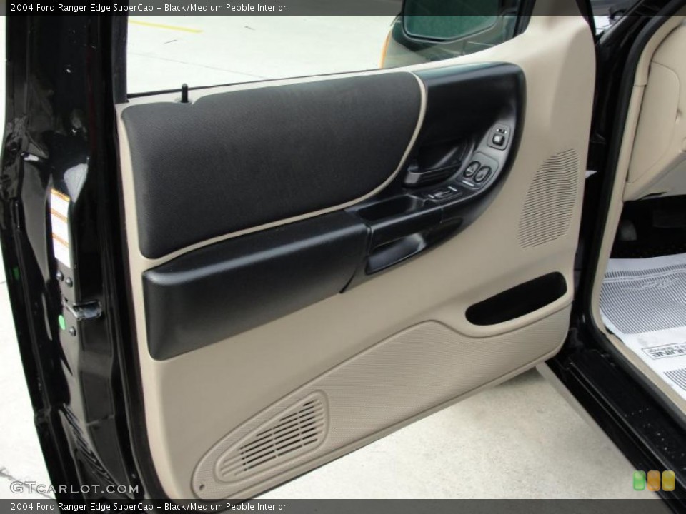 Black/Medium Pebble Interior Door Panel for the 2004 Ford Ranger Edge SuperCab #42130767