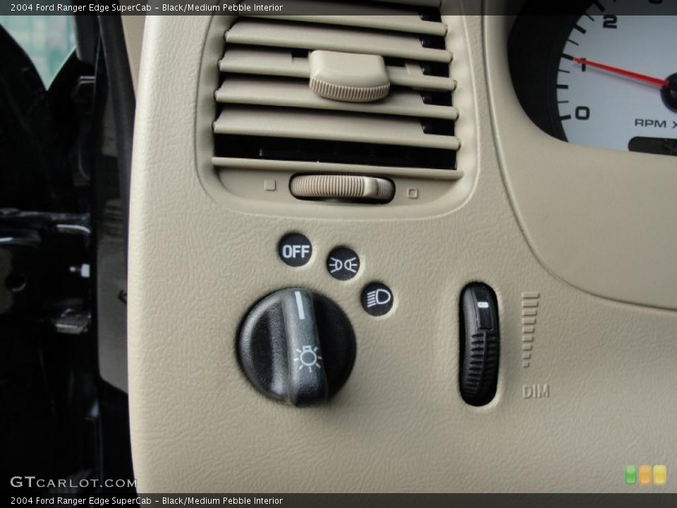 Black/Medium Pebble Interior Controls for the 2004 Ford Ranger Edge SuperCab #42130831